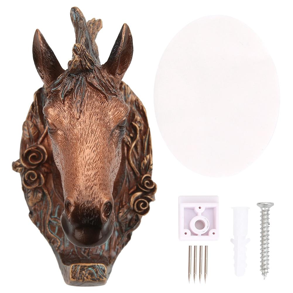 Vintage Tierform Wandhaken Mantelhaken Heimdekoration für Badezimmer Schlafzimmer(Pferdeform )