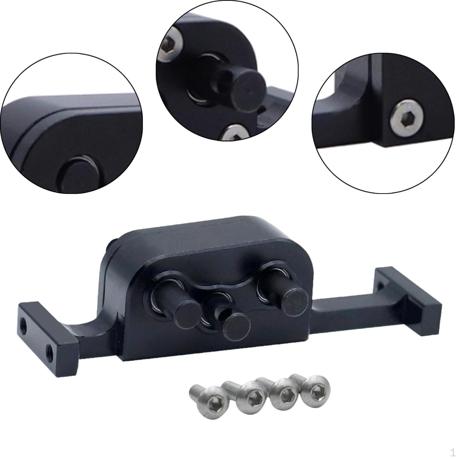 

RC Car Transfer Case Crawler Replacement 1/10 Rock DIY Aluminium Easy Installation with чорний