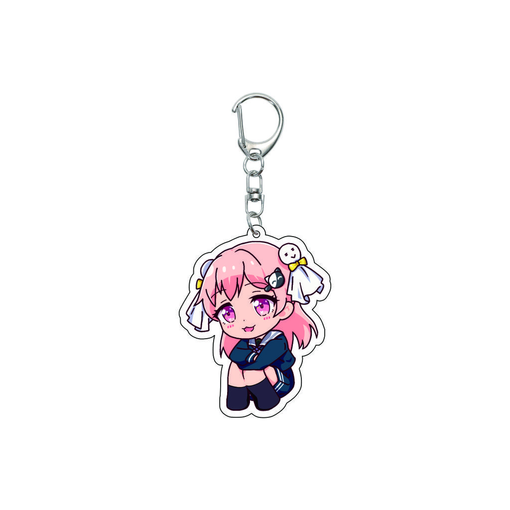 55MM Anime banG Dream Keychain Toyama Kasumi/Saya Yamabuki/Hanazono Tae Key Chain Acrylic Model Plate Christmas Gifts