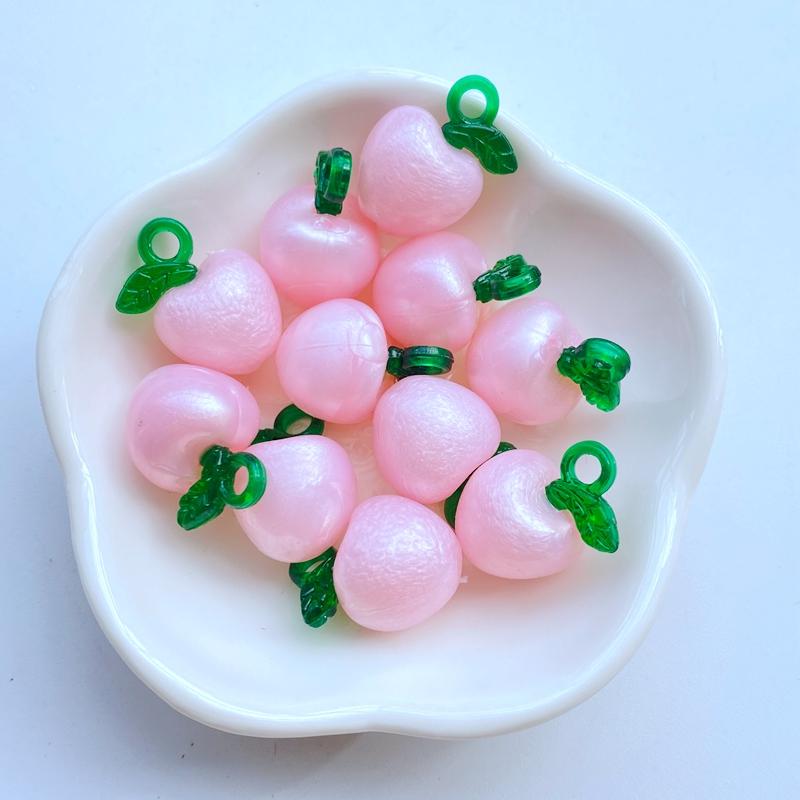 10Pcs New Cute Mini Strawberry Cherry Flat Back Resin Scrapbooking DIY Jewelry Craft Decoration Accessories