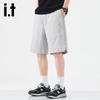 Izzue It Men's Casual Drawstring Straight Fit Shorts