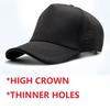Letní síťovaná baseballová čepice Big Head Plus Size pro muže a ženy, truckerka, prodyšná, nastavitelná, pro venkovní sporty, běh