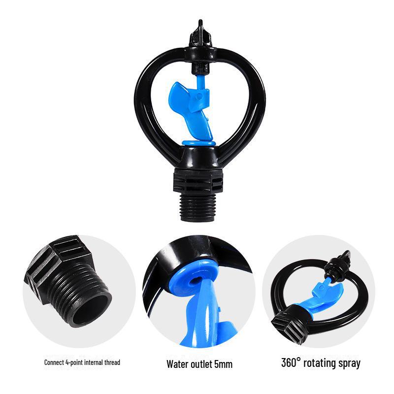 4" X 4/6" Rain-Shaped Sprinkler Head, Universal Threaded Plastic Disc for Garden Irrigation