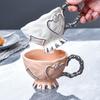 Light Luxury British Afternoon Tea Cup Ceramic European Coffee Cup High End Exquisite Cup Breakfast Cup High Appearance High Temperature Resistance