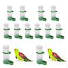 10PCS Parrots Cockatiel Bird Feeder Kettle Automatic Food Dispenser Unloader