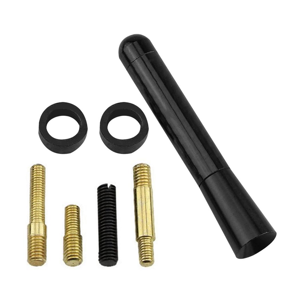 Tuwlopyu Car Radio Antenna, Car Antenna Replacement - Short Carbon Fiber General Car Antenna,
