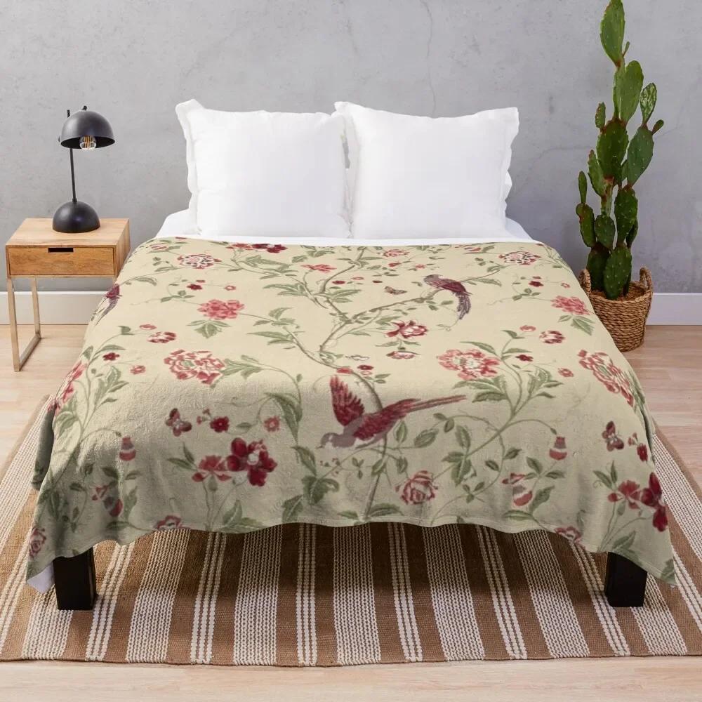 Laura Ashley flowers brids Throw Blanket Luxury Designer heavy to sleep Blankets 100cmx150cm