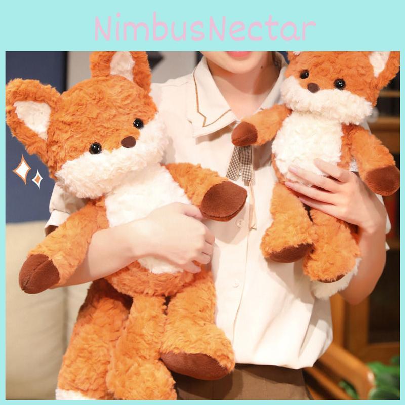Plush Cute Fox Toy Running Doll Sleeping Hug Pillow Stuffed Animal Birthday Gift