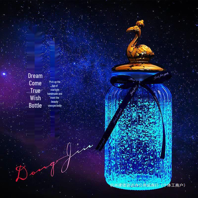 Luminous Glow-in-the-Dark Star Bottle Ornament - Creative Gift for Birthdays or Valentine's Day