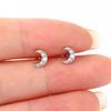 Cute Mini Mouse Stud Earrings for Women with Zircon Girls Piercing Jewelry Gift