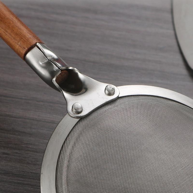 Walnut Handle Kitchen Tool 304 Stainless Steel Spatula Spoon Oil Filter Colander Kit Gadgets Anti-Scalding Cookware For Service
