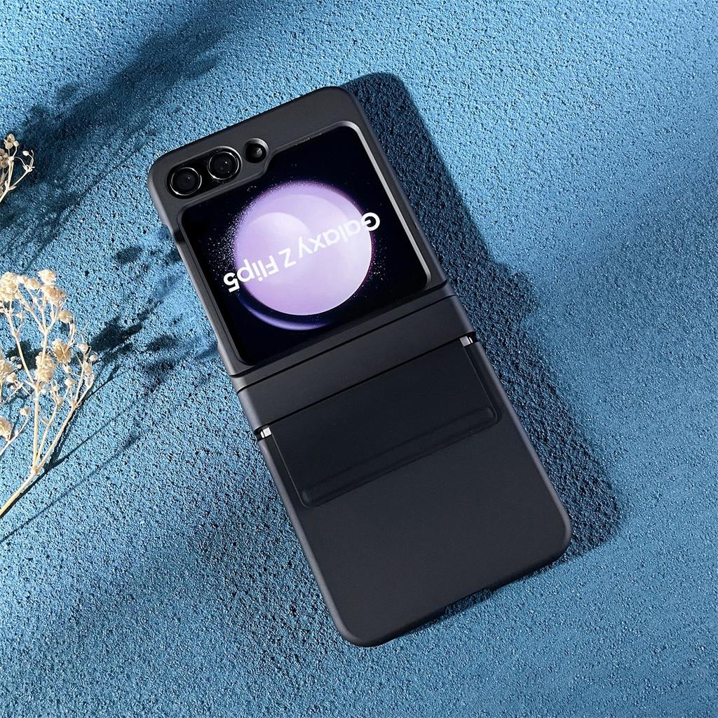 Phone Case for Samsung Z Flip 7 6 5 4 3 Flip7 Flip6 Flip5 Flip4 5G Hinge Silicone Protector Solid Color Hard PC Full Cover Skin