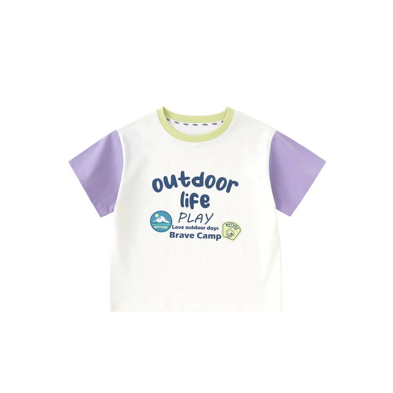 

Dudu Family Kids 7A Antibacterial Short-Sleeve Cartoon Top 100