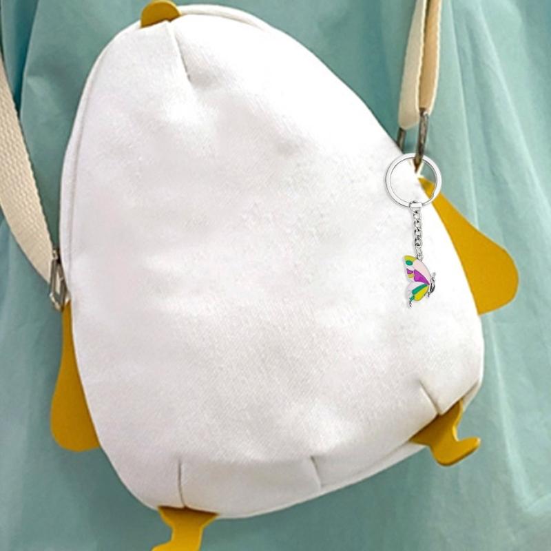 Cute Butterfly Magnetic Keychain Best Friend Key Chain for Women Handbag Car Keyholder Friendship Keyring Jewelry Gift