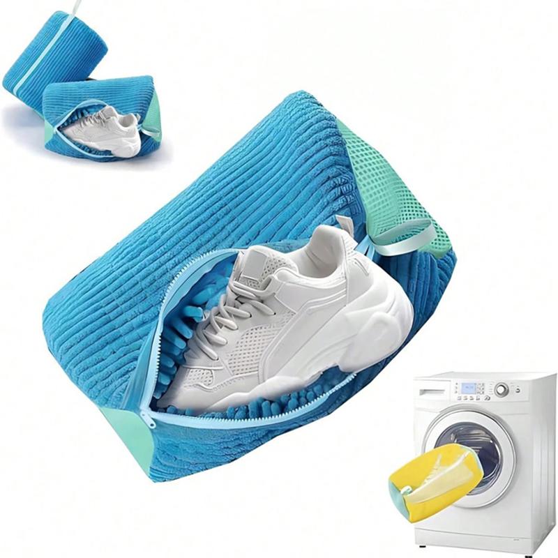 1-piece washing machine shoe bag with zipper, suitable for protecting all kinds of shoes and laundry bags.