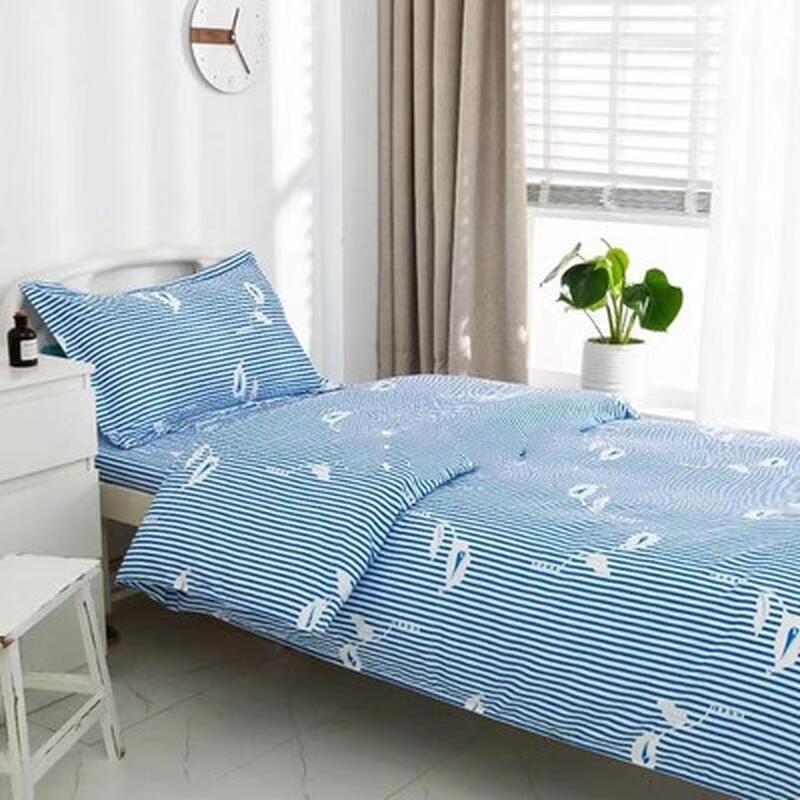 Medical-Grade Cotton Blend Bedding Set with Acrylic Quilt