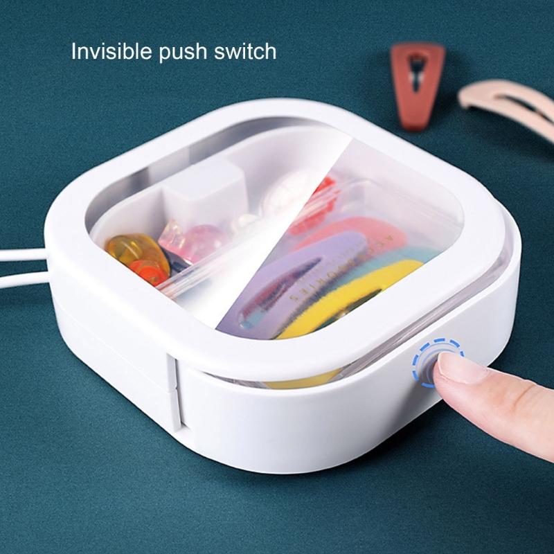 Hair Tie Organizer Portable Travel Qtip Holder Hair Accessories Storage Box Hair