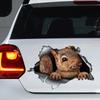 Cute Squirrel Car Stickers Waterproof Vinyl Decals Auto Body Window Bumper Decor Motorcycle Helmet Stickers TM215
