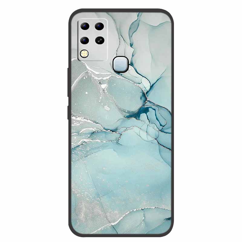 For Infinix Hot 11 G37 Case X689F Marble Silicone Protective TPU Soft Back Cover for Infinix Hot11 G37 128GB Funda Cartoon Coque