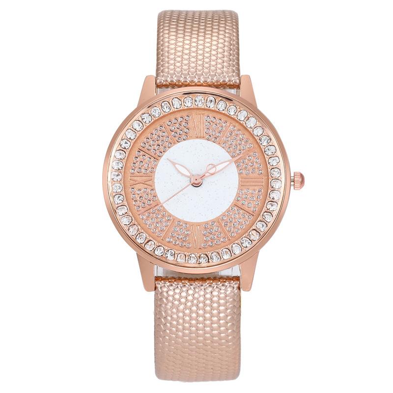 

Gypsy star diamond-encrusted fashion women s watch women s watch belt quartz watch бежевий