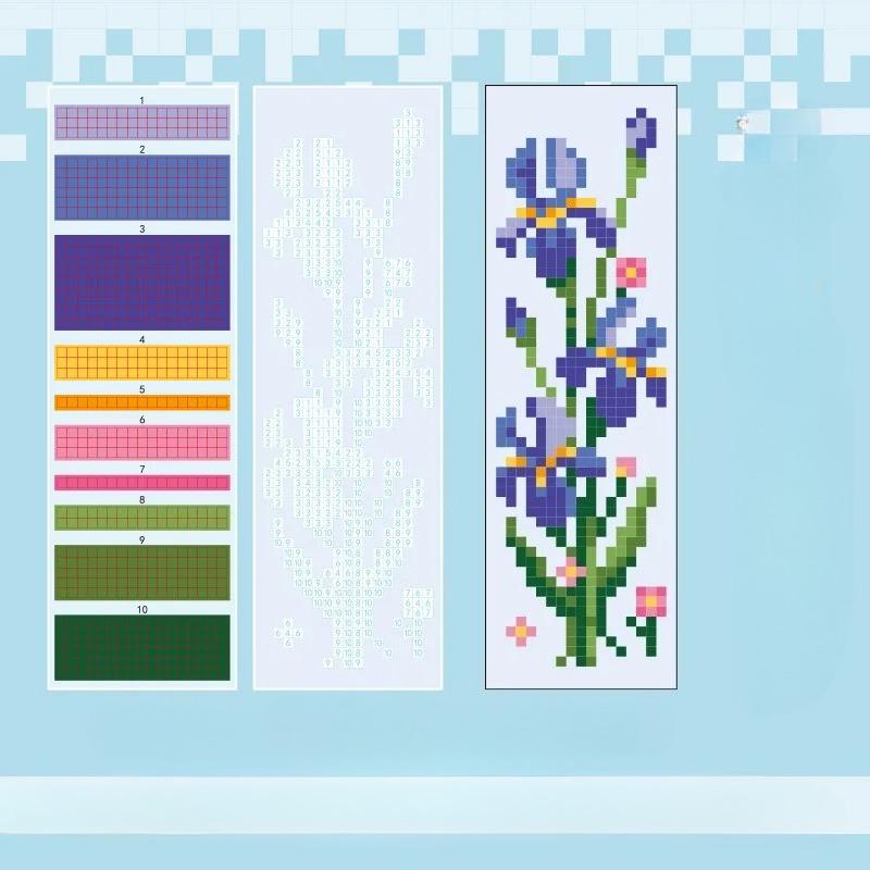 Mosaic Sticker Self-made Bookmarks Jigsaw Color Square Stress-relieving Game Children's Intelligence Enlightenment DIY Stickers