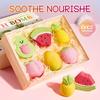 Colorful Fruit Bath Salt Ball 6-piece Set, Cleansing Body Fragrance Bath Salt Ball Skin Care Products
