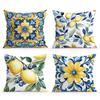 Summer Lemon Pattern Decorative Cushions Pillowcase Polyester Cushion Cover Throw Pillow Sofa Decoration Pillowcover Home Decor