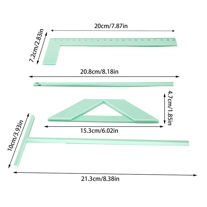Bookbinding Easy Scrapbooking Tool Plastic Positioner Ruler For Efficient Production Convenient Binding Device For Handbook