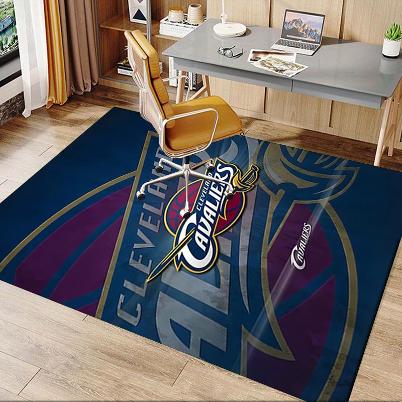1pc Cleveland Cavaliers,Basketball Team Office Carpet Soft Polyester Entrance Carpet Washable Non sl