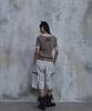 PARADIGMFILM [Ep.02] Slub Layered Henley Neck Knit Top (Beige)