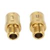 2PCS Bike Pedal Extender Gold 20mm Ti Alloy Bike Pedal Lengthening Shaft for Cycling