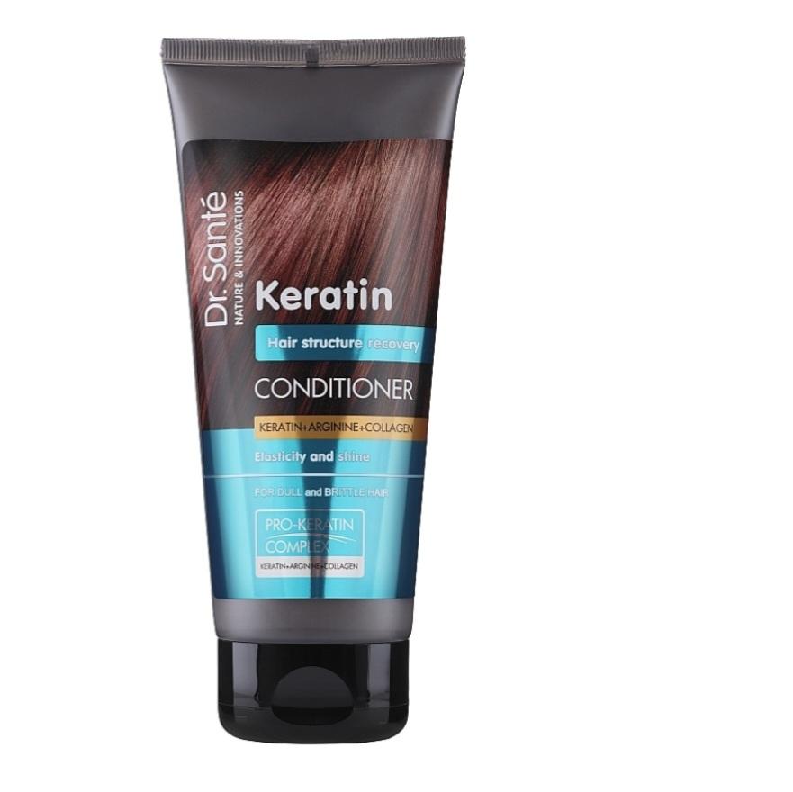 

Кератиновий кондиціонер для тьмяного та ламкого волосся Dr.Sante Keratin Balm 200мл. 200 ml