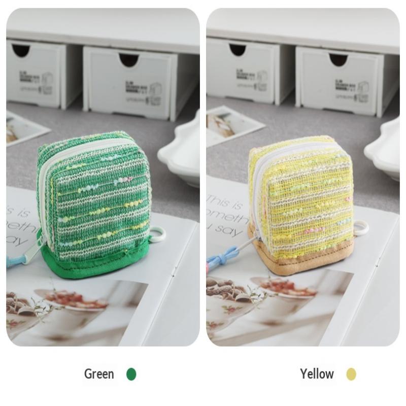 Cute Mini Earbud Carrying Case Waterproof Dustproof Storage Bag for Coins Keys Jewelry Travel Commute
