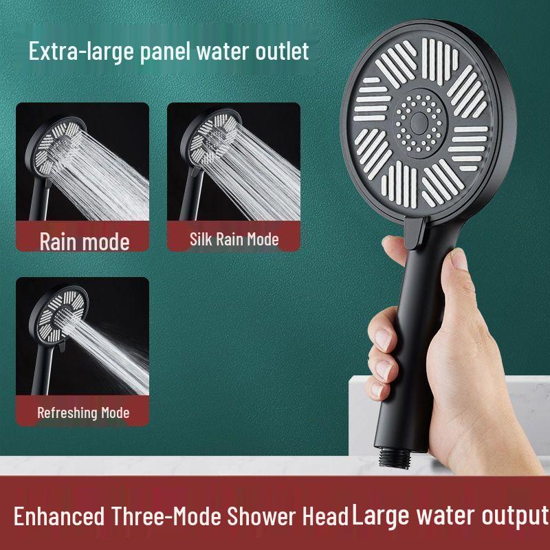 

Душевая лейка с большой панелью и 3 режимами, с шлангом - Дизайн Лотос от Bath Master