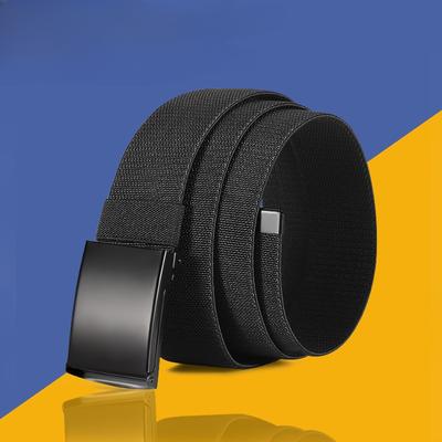 Men'S Belt Casual Pants Belt Woven Elastic Belt Young And Middle-Aged Canvas Tactical Belt