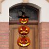 Garden Pumpkin Door Hanging Door Curtain Pumpkin Door Link Halloween Atmosphere Decoration Black Cat Pendant Custom Batch