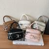 Childrens Bucket Bag With Chain Pattern Pu Material For Kindergarten Girls Daily Use