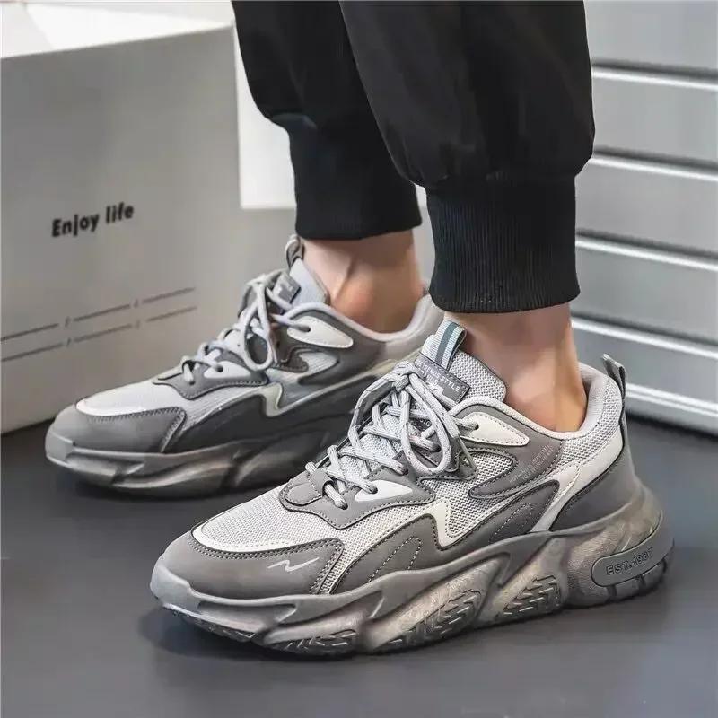 Luxury Mens Sneakers Branded Men's Casual Sneakers New Quality Shoes for Men Outdoor Fashion Platform Shoes Tenis Masculino