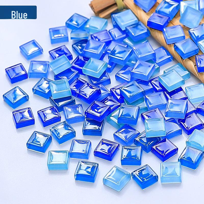 450pcs 1cm Colorful Crystal Glass Mosaic Tiles for Creative DIY Children's Art