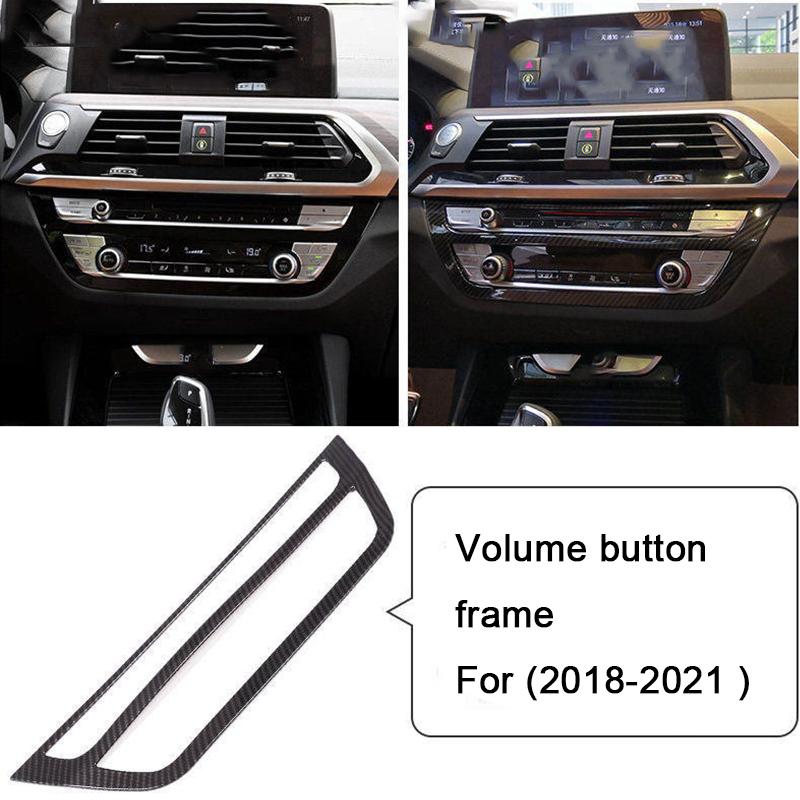 For BMW X3 X4 G01 G02 2018-2024 Carbon Fiber Center Console Panel Cover Gear Shift Frame Replacement Durable Trim Car Accessorie