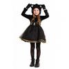 Black Cat Themed Girls Costume Dress With Ears Tail Halloween Party Performance