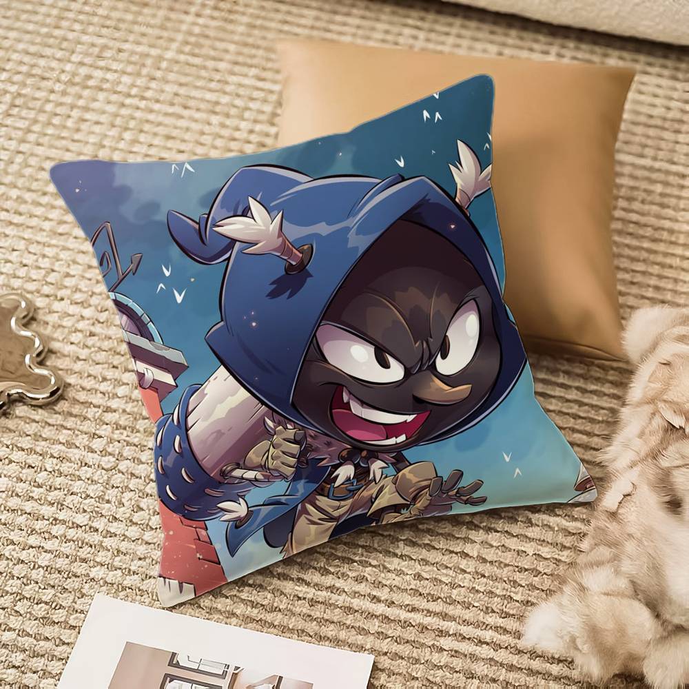 

Game D-Dofus Pillow Case Anti-dustmite Invisible zipper Sofa Bed 12x12Inch