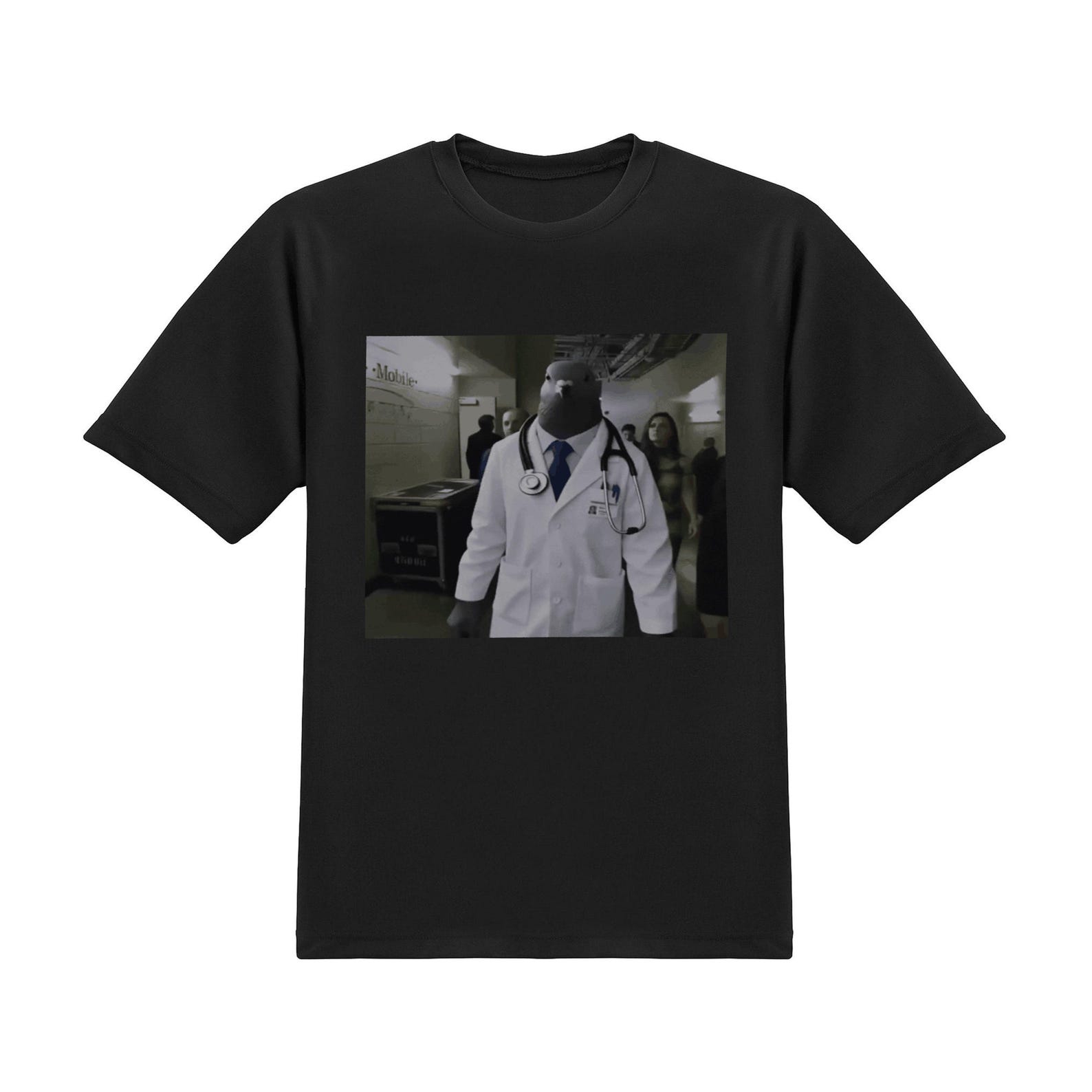 Pigeon Doctor Meme T-Shirt 3XL