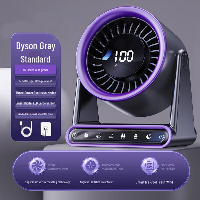 

Rechargeable Portable Air Circulator Fan with Remote and Timer