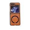 Samsung Z Flip7 Retro Crazy Horse Magnetic Anti-Fall Case for Flip6/5