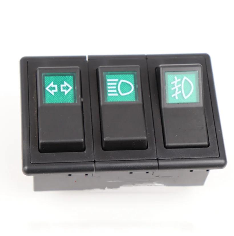 Switch Loader Forklift Workbench Switch Headlamp Steering Fan Wiper Rocker 1PC
