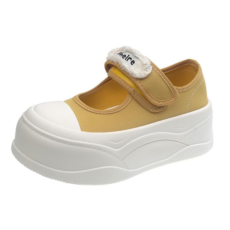 

Кеды женские 2025 лето новые летние ретро уродливые милые большая голова маленькие белые туфли французская платформа туфли Мэри Джейн женские 40