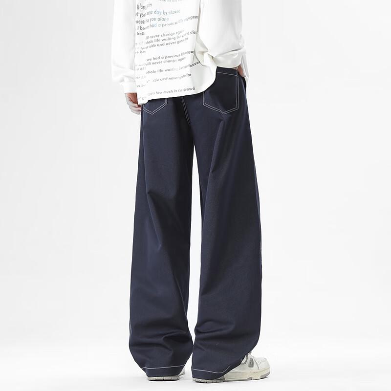 VUUG Men's 2025 Fall/Spring Loose Wide-Leg Straight-Leg Sports Pants