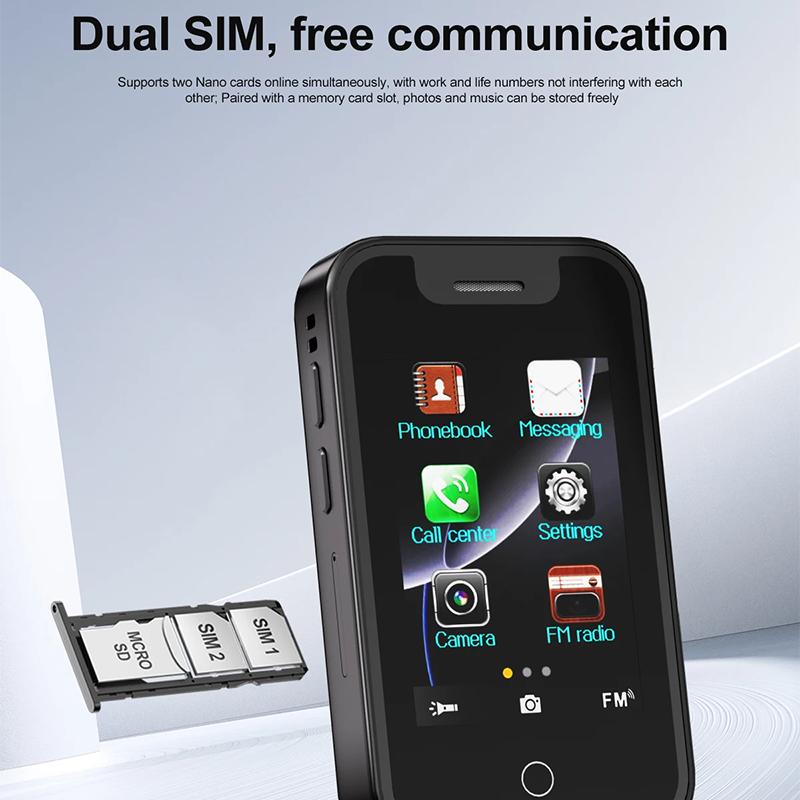 NEW BM16PRO 2G Mini Touch Screen Mobile Phone Dual SIM Bluetooth Dial Auto Call Record Magic Voice Cheap Cellphone FMRadio