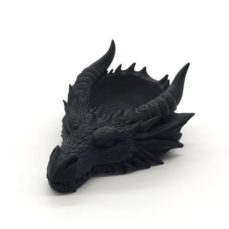 Dragon Head Storage Tray Gothic Jewelry Display Unique Storage Rack Fantasy Ornament for Bedroom Desk Home